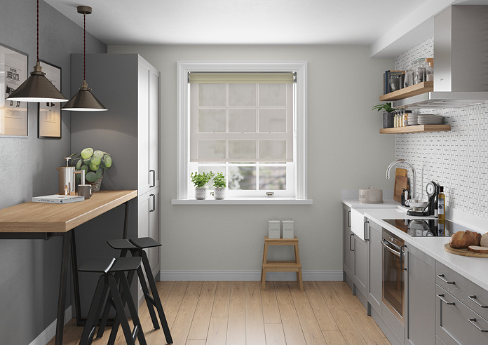Rimini (Blackout), Ecru & Texen Truffle - Double Roller Blind - Image 6